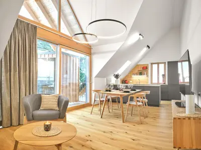 Ein Sitzbereich in der Unterkunft Mountain Lovers Three by AA Holiday Homes