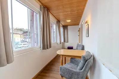 Ein Sitzbereich in der Unterkunft Appartementhaus Christophorus