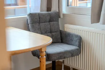 Ein Sitzbereich in der Unterkunft Appartementhaus Christophorus
