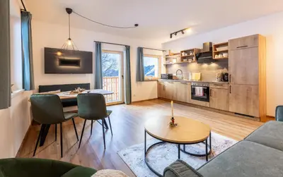 Küche/Küchenzeile in der Unterkunft Appartements Uribi mit eigener Sauna by Schladmingurlaub