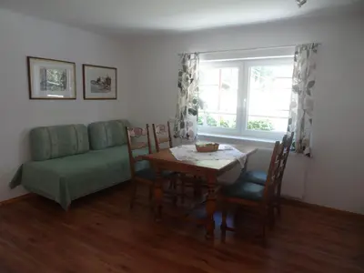 Ein Sitzbereich in der Unterkunft Haus Steinbrecher Hallstatt