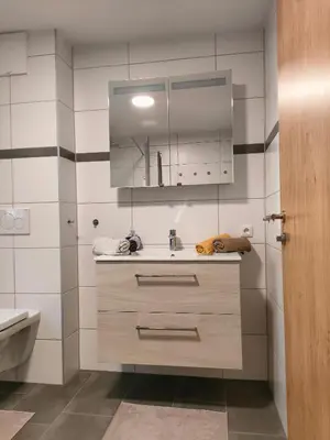 Ein Badezimmer in der Unterkunft Haus Jakob
