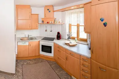 Küche/Küchenzeile in der Unterkunft dastraunseehaus