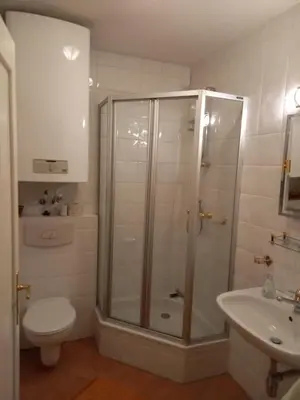 Ein Badezimmer in der Unterkunft Ferienhaus am Mondsee
