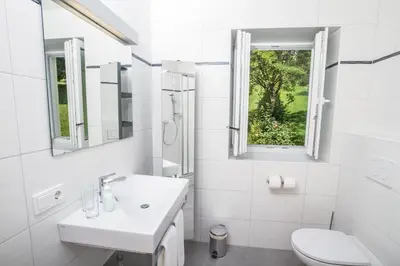 Ein Badezimmer in der Unterkunft Rudolfshöhe