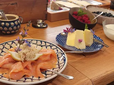 Essen in der Pension oder in der Nähe