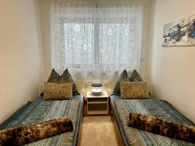 Ein Sitzbereich in der Unterkunft Haus Grimm - Apartment Katharina