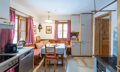 Küche/Küchenzeile in der Unterkunft Ferienwohnung Haus Sonnenschein