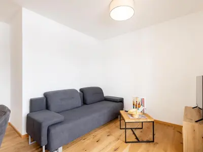 Ein Sitzbereich in der Unterkunft Lärchenhof Top 203