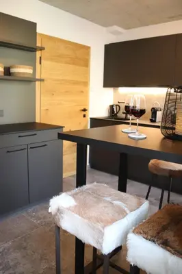 Küche/Küchenzeile in der Unterkunft Appartements Marktplatzerl