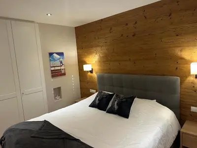 Ein Bett oder Betten in einem Zimmer der Unterkunft Haus Schlatti