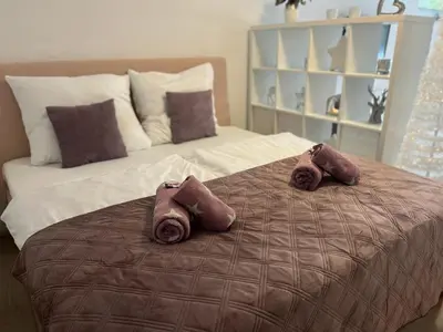 Ein Bett oder Betten in einem Zimmer der Unterkunft Sonnenblick