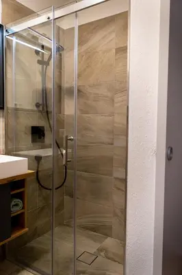 Ein Badezimmer in der Unterkunft Appartement Ausblick
