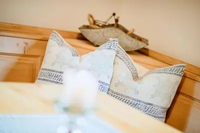 Ein Bett oder Betten in einem Zimmer der Unterkunft Ferienhaus Ennstal