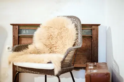 Ein Sitzbereich in der Unterkunft Ferienhaus Classic