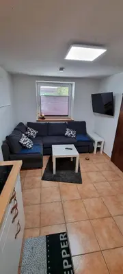 Ein Sitzbereich in der Unterkunft Bergzeit