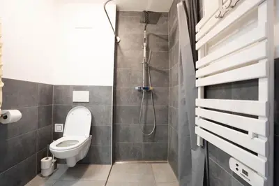 Ein Badezimmer in der Unterkunft Haus Bergzauber