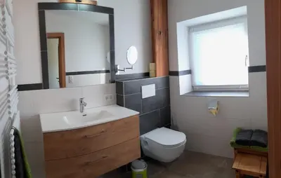 Ein Badezimmer in der Unterkunft Appartement Berndlhof Mitterberg - Gröbming - Schladming