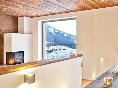 Ein allgemeiner Bergblick oder ein Berglick von der Ferienwohnung aus