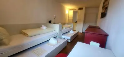 Ein Sitzbereich in der Unterkunft Dachsteinblick by Alpendyll Apartments