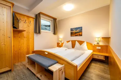 Ein Bett oder Betten in einem Zimmer der Unterkunft Haus am Hammerrain