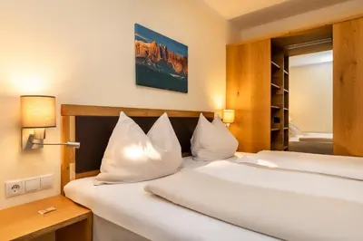 Ein Bett oder Betten in einem Zimmer der Unterkunft Haus am Hammerrain