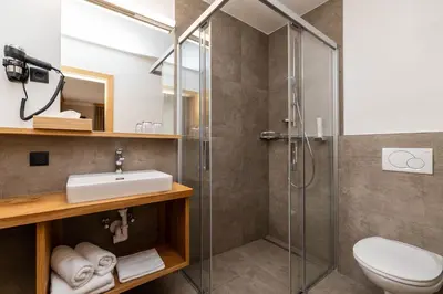 Ein Badezimmer in der Unterkunft Haus am Hammerrain