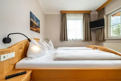 Ein Bett oder Betten in einem Zimmer der Unterkunft Haus am Hammerrain