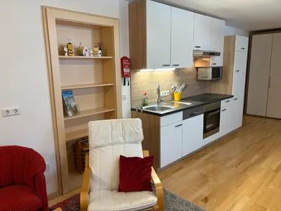 Küche/Küchenzeile in der Unterkunft Haus Alpenheim