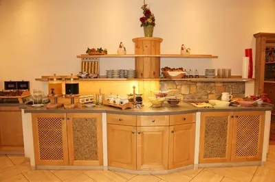 Küche/Küchenzeile in der Unterkunft Grundnerhof
