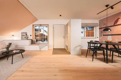 Ein Sitzbereich in der Unterkunft In der Hollau - Your Austrian Home