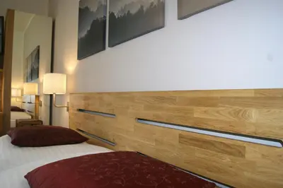 Ein Bett oder Betten in einem Zimmer der Unterkunft Apartment Nähe Wolfgangsee Salzkammergut