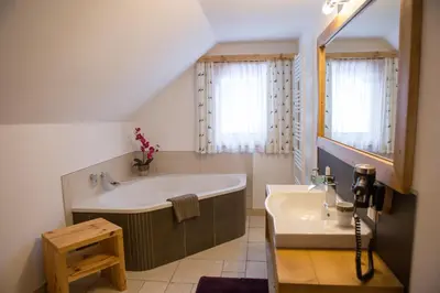 Ein Badezimmer in der Unterkunft Ferienhaus Pöttler