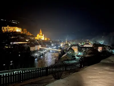 Ein allgemeiner Blick auf Murau oder ein Stadtblick von des Ferienhauses aus