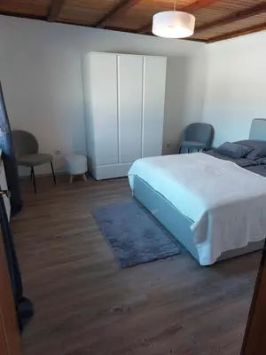 Ein Bett oder Betten in einem Zimmer der Unterkunft Ferienhaus Frankenmarkt