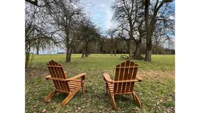 Ein Garten an der Unterkunft Lisi Grun Tiny House by Tiny Away
