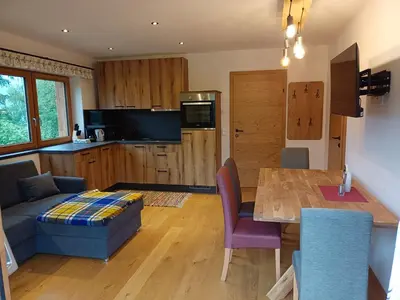Küche/Küchenzeile in der Unterkunft Chalet Leni