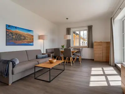 Ein Sitzbereich in der Unterkunft Lärchenhof Top 101