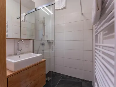 Ein Badezimmer in der Unterkunft Lärchenhof Top 101