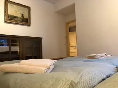 Ein Bett oder Betten in einem Zimmer der Unterkunft Am Neupersteg - Eine Wohnung zum Wohlfühlen