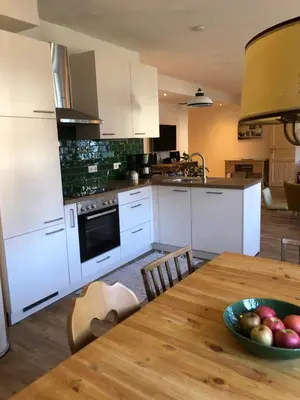 Küche/Küchenzeile in der Unterkunft Am Neupersteg - Eine Wohnung zum Wohlfühlen
