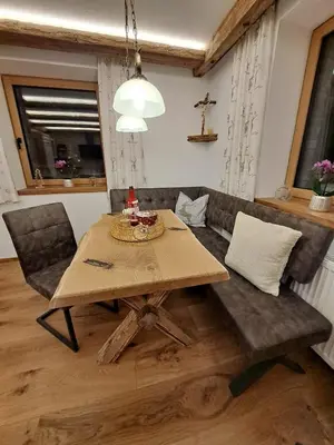 Ein Sitzbereich in der Unterkunft Luxus-Apartment-Vorderreit Gut