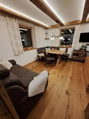 Ein Sitzbereich in der Unterkunft Luxus-Apartment-Vorderreit Gut
