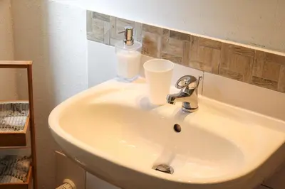 Ein Badezimmer in der Unterkunft Villa Silvanus