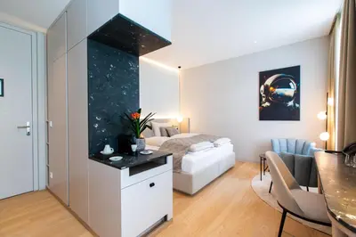 Ein Sitzbereich in der Unterkunft Apollo AchtQuartier Das Hotel am Mondsee