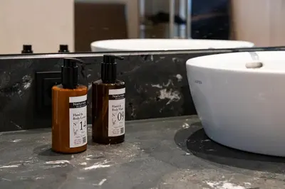 Ein Badezimmer in der Unterkunft Apollo AchtQuartier Das Hotel am Mondsee