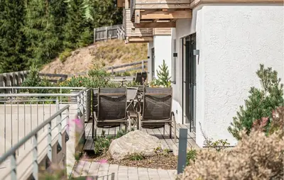 Ein Balkon oder eine Terrasse in der Unterkunft Ferienhaus Mit Sauna Katschb