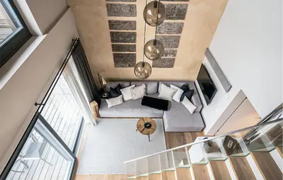 Ein Sitzbereich in der Unterkunft Ferienhaus Mit Sauna Katschb