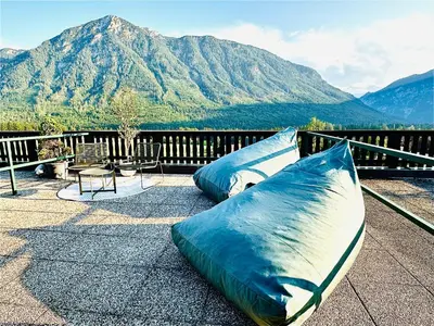Grundriss der Unterkunft Das Alpenzeit Appartement mit Just Private Terrasse