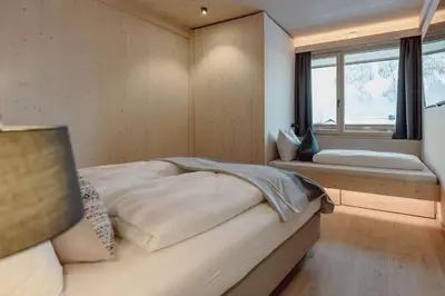 Ein Bett oder Betten in einem Zimmer der Unterkunft Mariengut - Natur Aparthotel Kramer